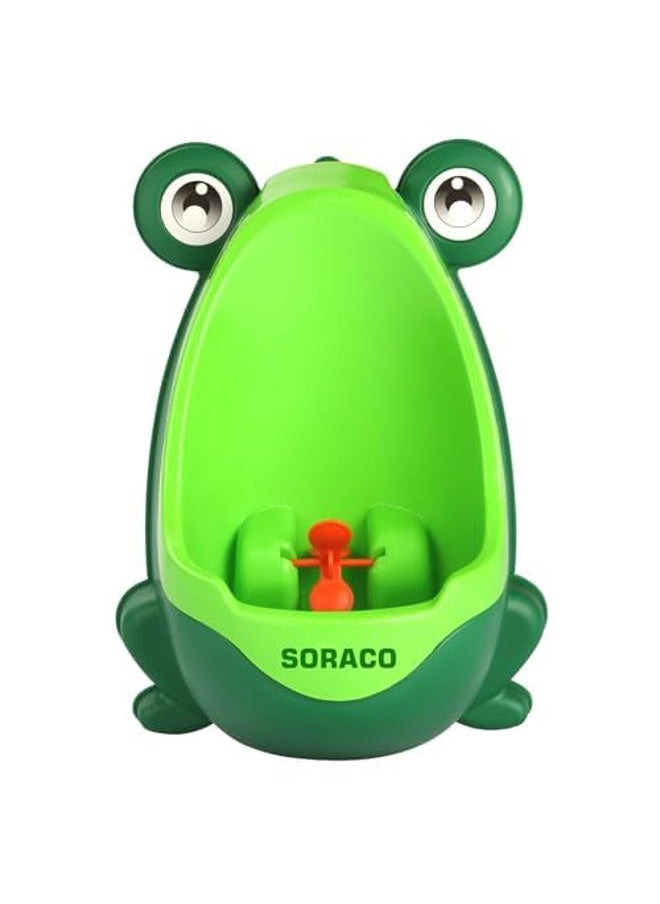 Soraco Soraco Frog Potty Training Urinal for Toddler Boys with Funny Aiming Target, Frog Pee Training (Green)  - Image 1