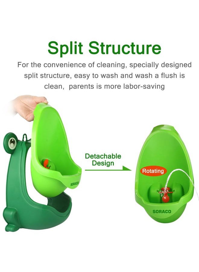 Soraco Soraco Frog Potty Training Urinal for Toddler Boys with Funny Aiming Target, Frog Pee Training (Green)  - Image 3