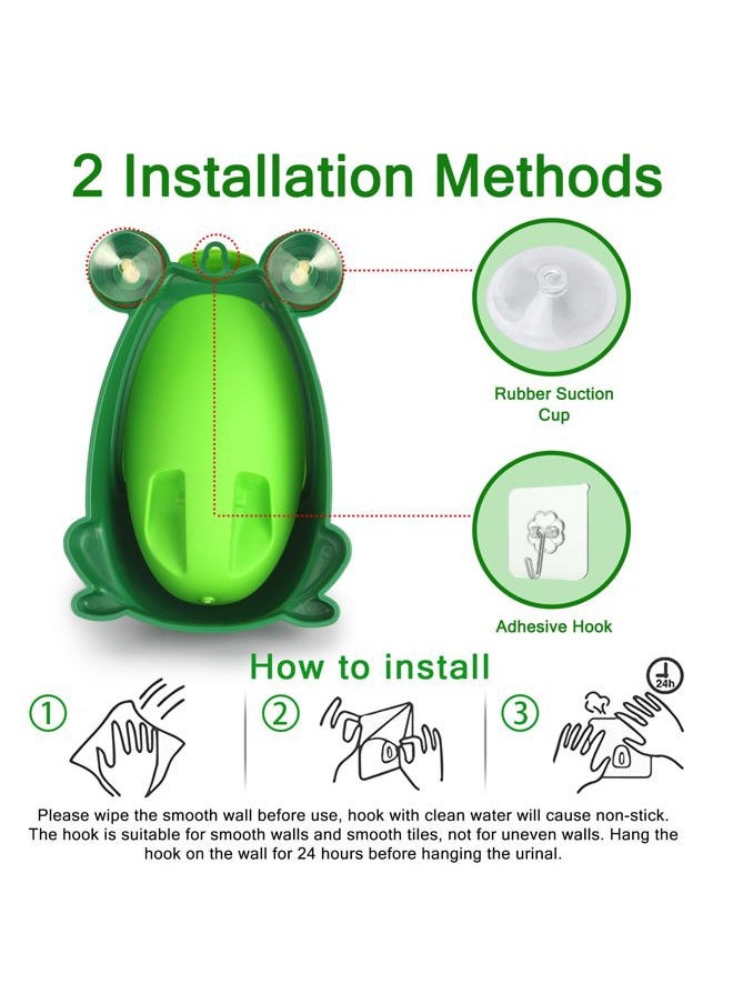 Soraco Soraco Frog Potty Training Urinal for Toddler Boys with Funny Aiming Target, Frog Pee Training (Green)  - Image 4