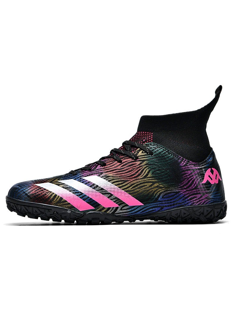 2024 New High Top Anti slip Football Shoes Outdoor Indoor Professional Youth Boys Football Shoes Unisex Football Cleats  - Image 4