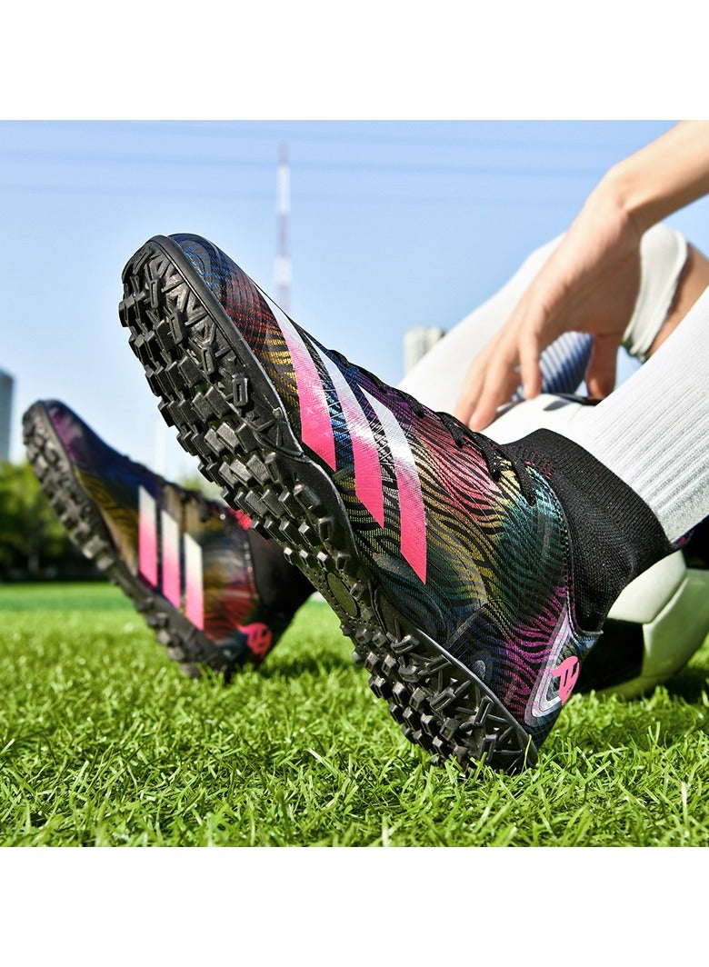 2024 New High Top Anti slip Football Shoes Outdoor Indoor Professional Youth Boys Football Shoes Unisex Football Cleats  - Image 5