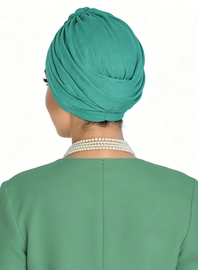 Take Two Green Plain Turban Hijab