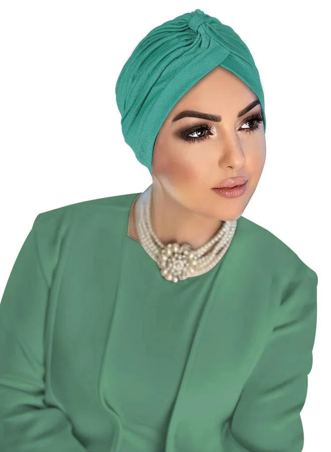 Take Two Green Plain Turban Hijab
