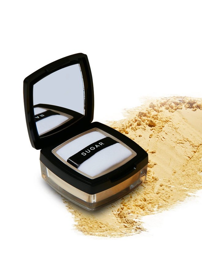 شوجر كوزماتيكس بودرة غير لامعة من All Set To Go Banana Matte Powder | بودرة غير لامعة لتثبيت المكياج للبشرة غير اللامعة | تعمل على التحكم في الزيوت وتطبيقها بسلاسة | 7 جرام، أصفر  - Image 1