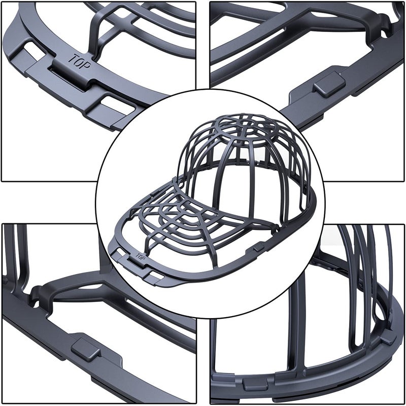 Eiito Hat Washer For Washing Machcine 2 Pack Hat Cleaner For Baseball Caps Hat Shaper For Dishwasher - Hat Cage Rack Frame Fit Adult And Children Wash Caps - Image 3