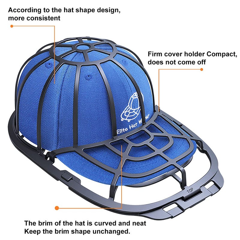 Eiito Hat Washer For Washing Machcine 2 Pack Hat Cleaner For Baseball Caps Hat Shaper For Dishwasher - Hat Cage Rack Frame Fit Adult And Children Wash Caps - Image 4
