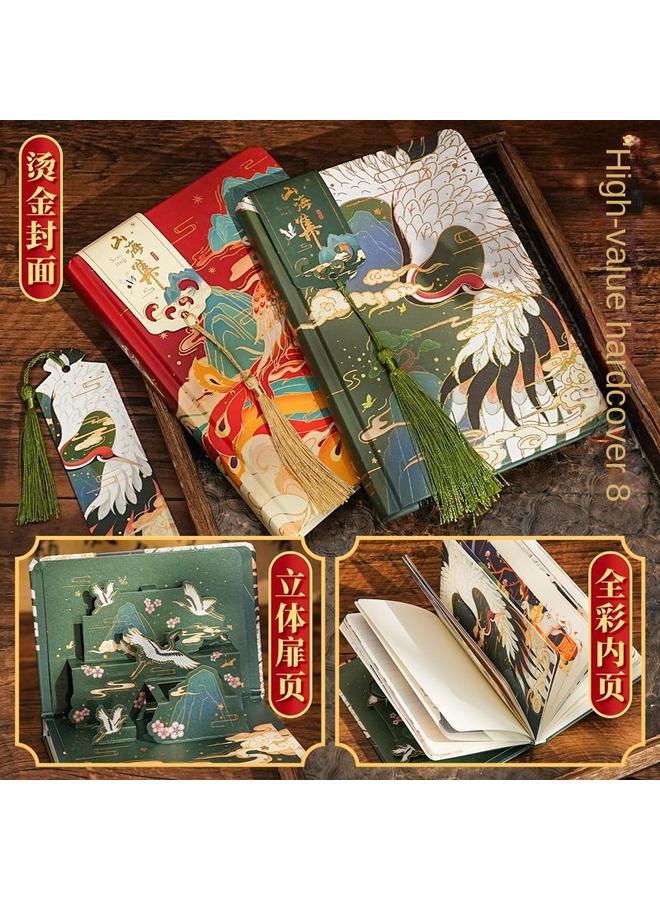 Bluejw Dunhuang Style National Tide Hand Book Notebook Suit Gift Box Antique National Day Gift Hand Book - Image 4