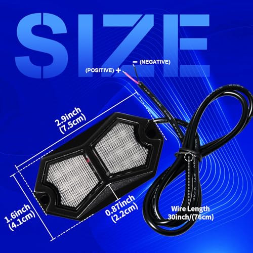GZ5CG Led Lights White 2 Pods Wide Angle Waterproof Aluminum 12V 24V for Rock Light, Reverse Light, Courtesy, Dome, Engine Bay, Motorcycle Underglow, Trunk, Truck Bed, RV Step, Boat Golf Cart Interior - Image 5