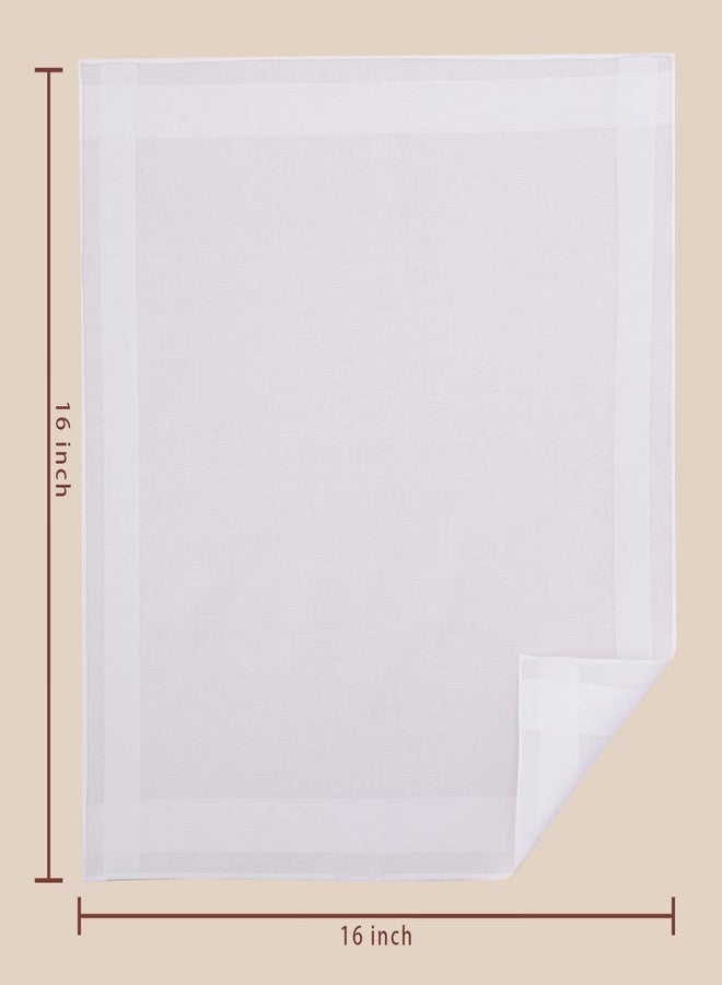 GB Selected Men's Cotton Handkerchiefs, Assorted Solid Color Pocket Square Hankies with Stripe - Image 4