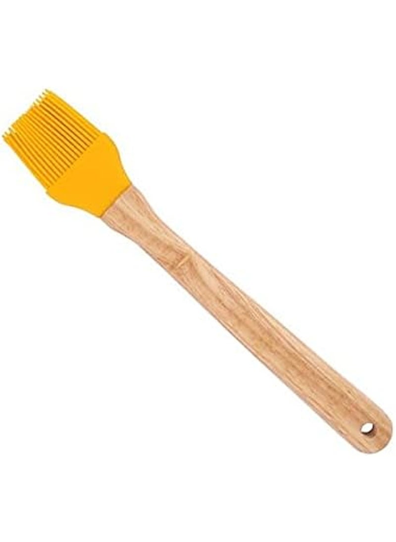 CLASSYTOUCH - Pastry Basting Grill Brush Yellow/Brown 29x7x2cm - Image 1
