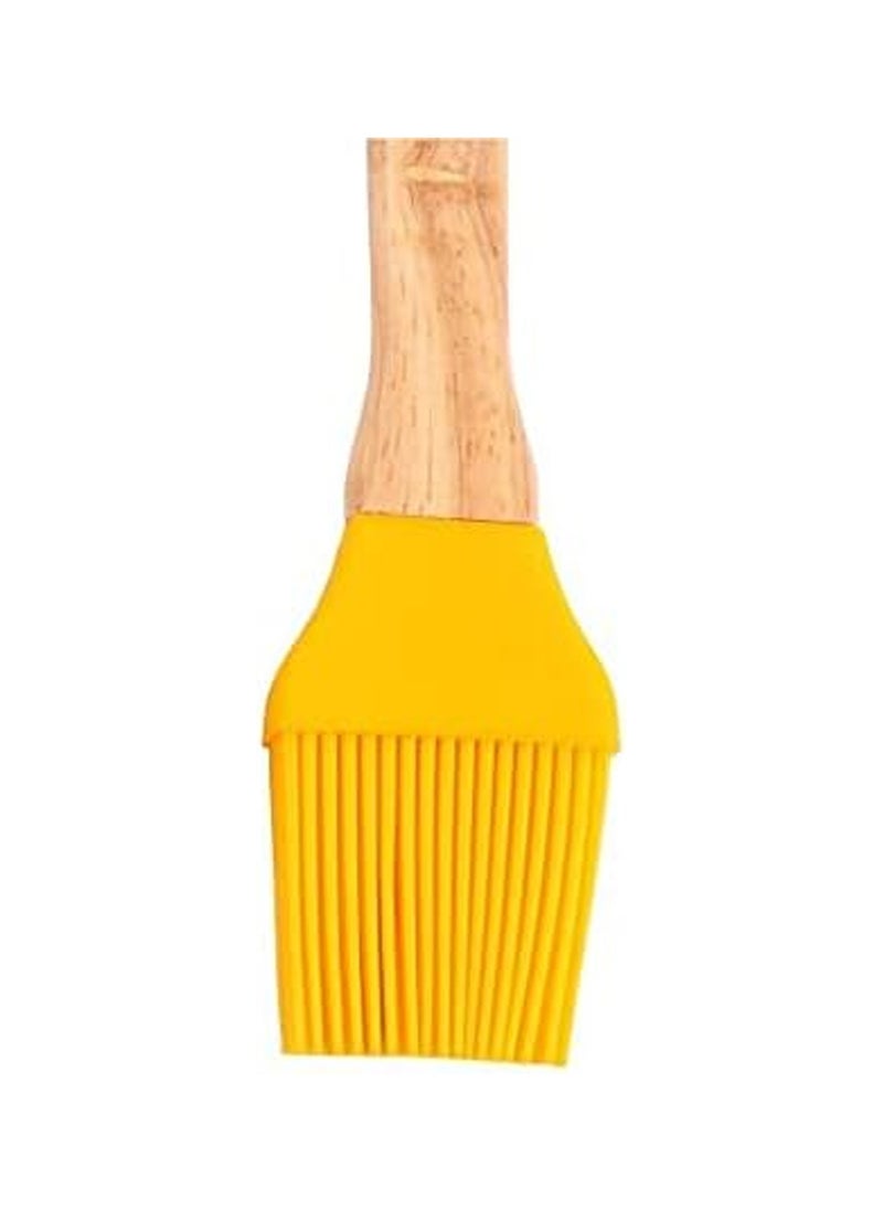 CLASSYTOUCH - Pastry Basting Grill Brush Yellow/Brown 29x7x2cm - Image 1