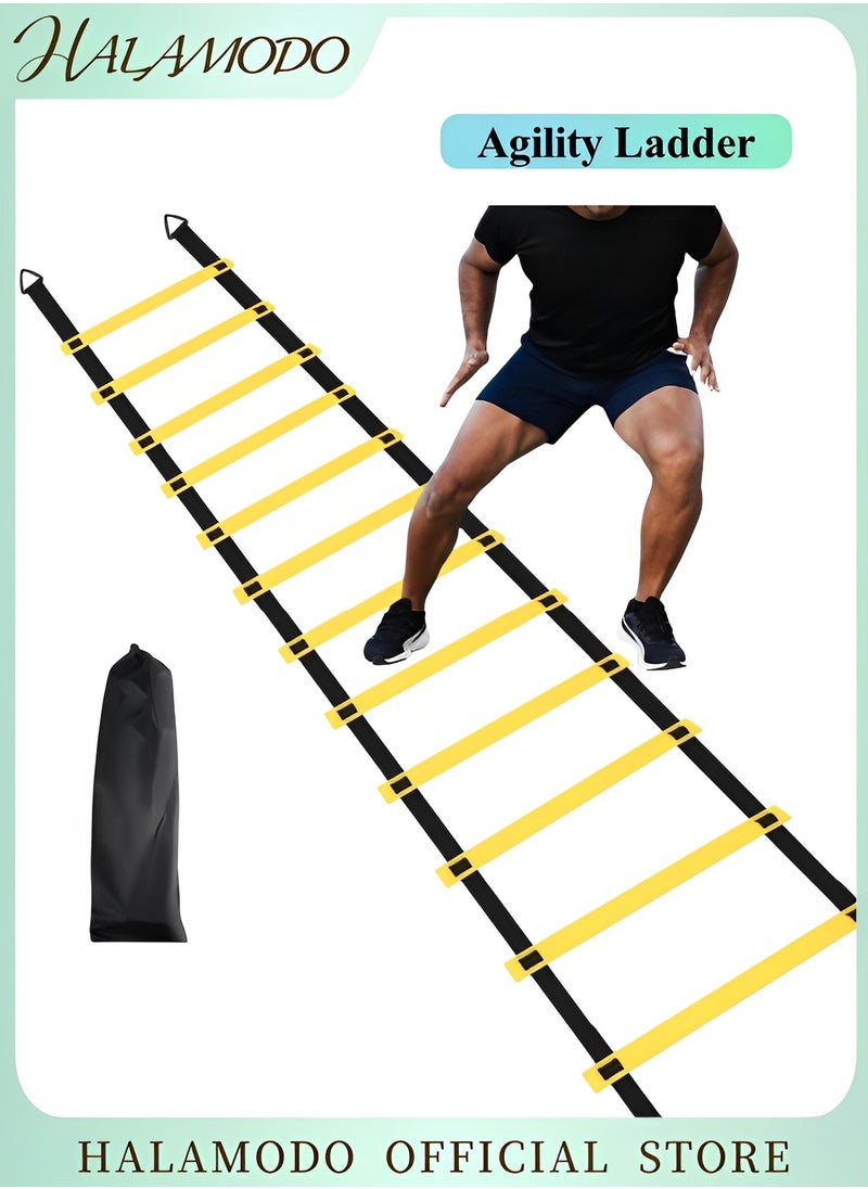 HALAMODO Agility Ladder Speed Training Equipment Quick Ladder Quick Ladder Running Equipment for Soccer Speed Football Basketball Football Soccer Training Equipment for Kids Youth Adults  - Image 1