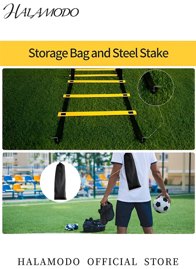 HALAMODO Agility Ladder Speed Training Equipment Quick Ladder Quick Ladder Running Equipment for Soccer Speed Football Basketball Football Soccer Training Equipment for Kids Youth Adults  - Image 4