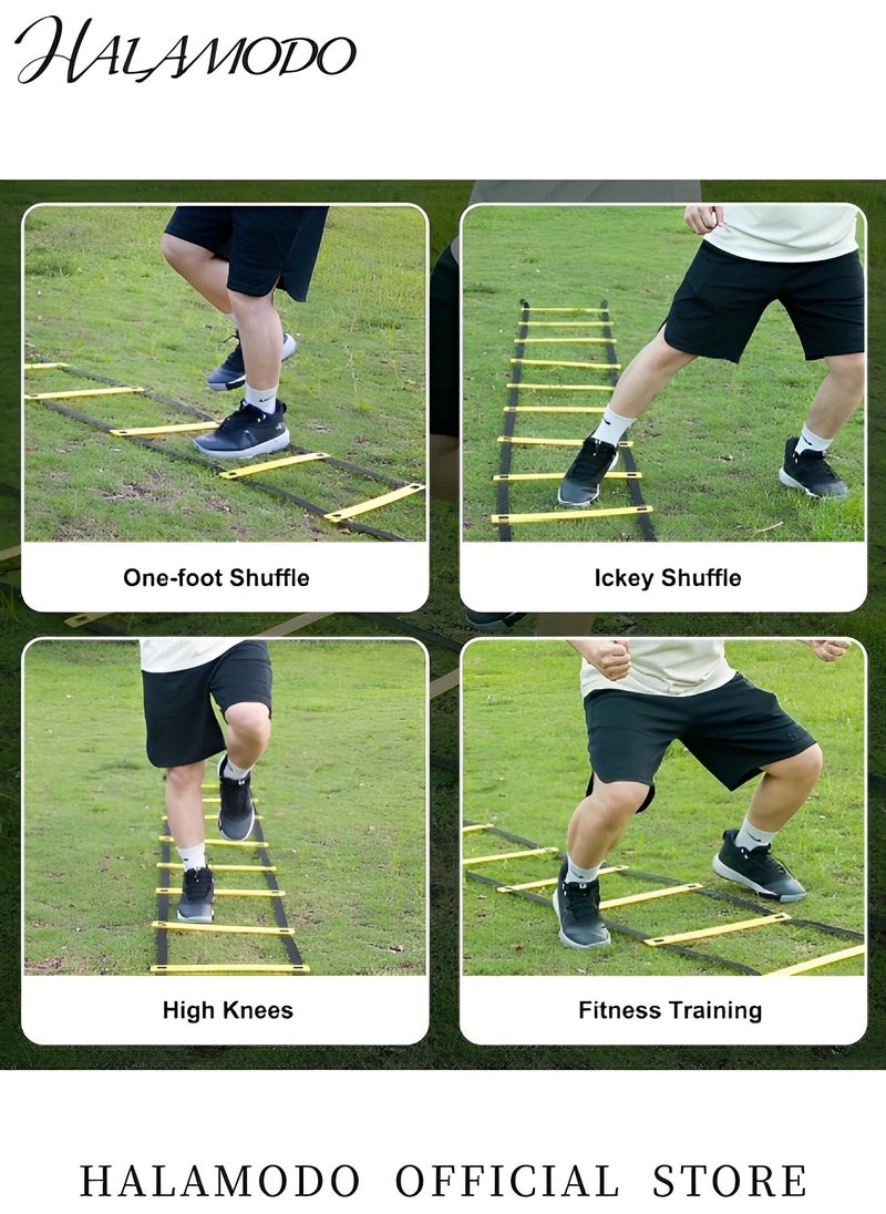 HALAMODO Agility Ladder Speed Training Equipment Quick Ladder Quick Ladder Running Equipment for Soccer Speed Football Basketball Football Soccer Training Equipment for Kids Youth Adults  - Image 5