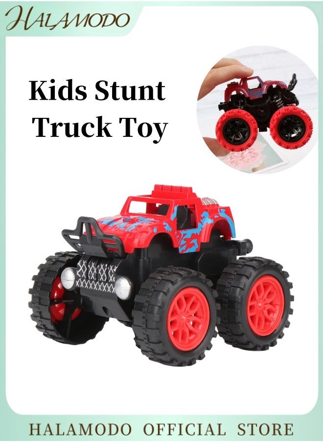 HALAMODO Kids Truck Toys Stunt On-Road Vehicle Push and Go Friction Powered Toy Cars Ideal as Birthday Party Thanksgiving New Year Presents for Boys & Girls Aged 3 and Above  - Image 1