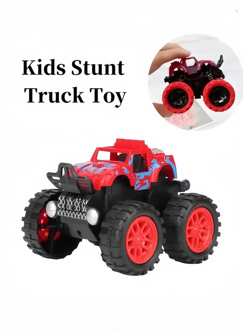 Kids Truck Toys Stunt On-Road Vehicle Push and Go Friction Powered Toy Cars Ideal as Birthday Party Thanksgiving New Year Presents for Boys & Girls Aged 3 and Above - Image 1