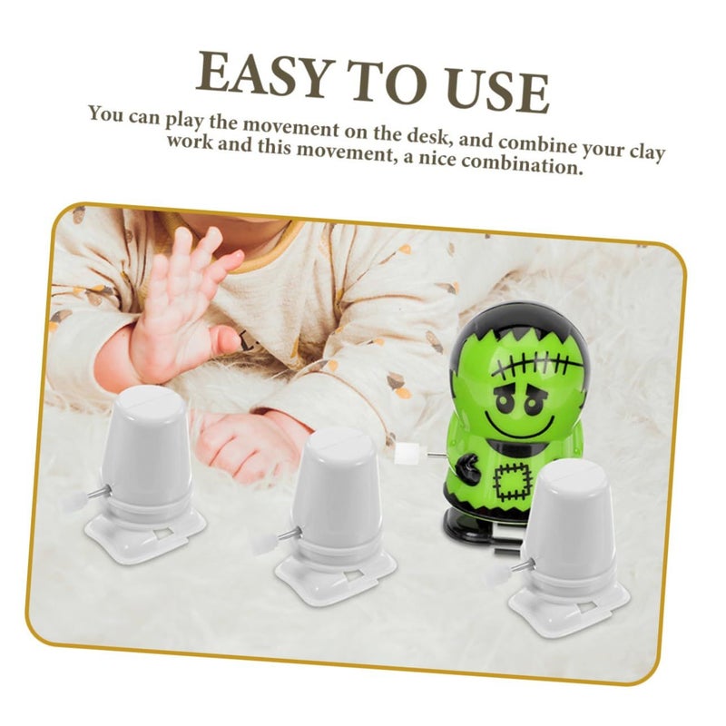 Clockwork Movement DIY Toy Supplies 10Pcs Windup Mechanism for Clay Craft - Image 5
