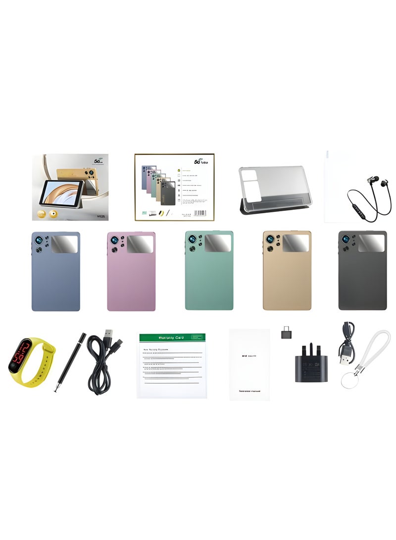 REBENUO M125 Tablet 8 Inch HD 1280P Display 6GB RAM with 256GB ROM Supports 5G Wi-Fi connection 4000mAh Battery Stylish Side Camera Mirror Android System ( blue) - Image 5