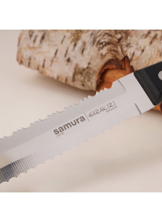 Samura طقم من 3 سكاكين مطبخ من الفولاذ المقاوم للصدأ، أسود - Image 4