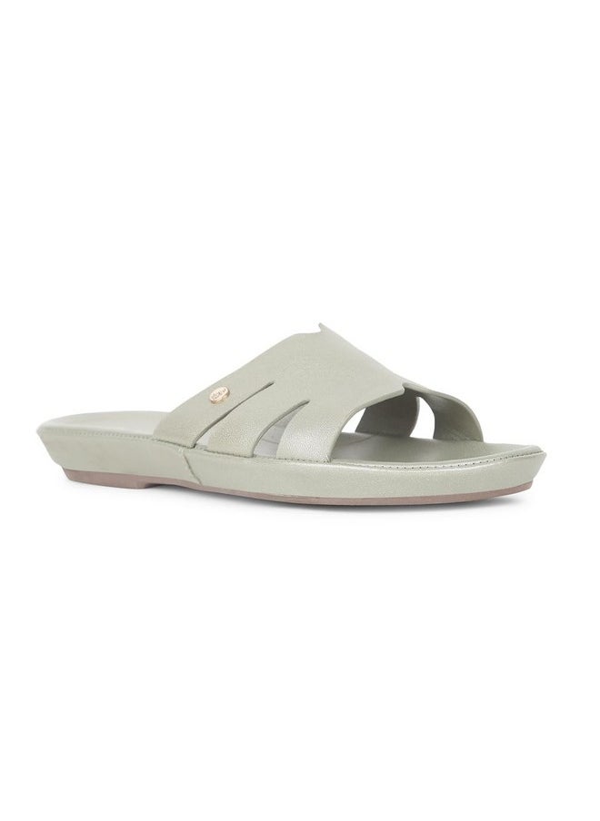 Hush Puppies - Hush Puppies Canna New Mule Womens Casual Mule Slippers In Green - Image 1