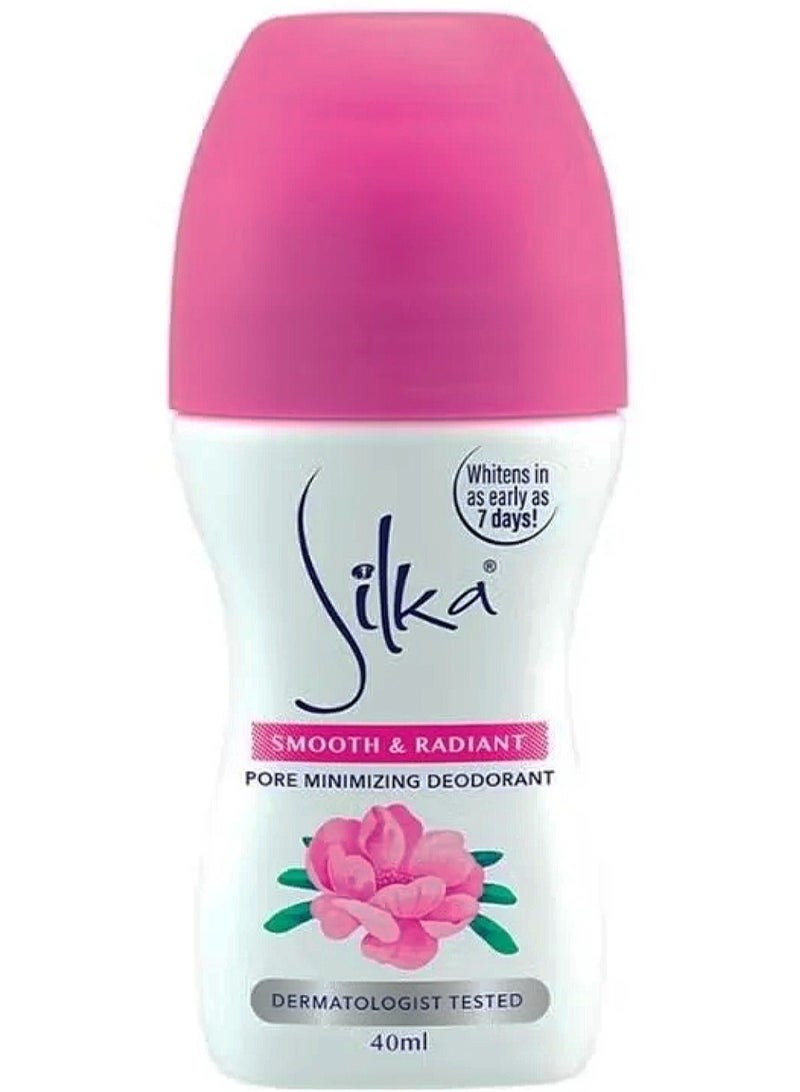 Silka Smooth & Radiant Pore Minimizing Deodorant.
