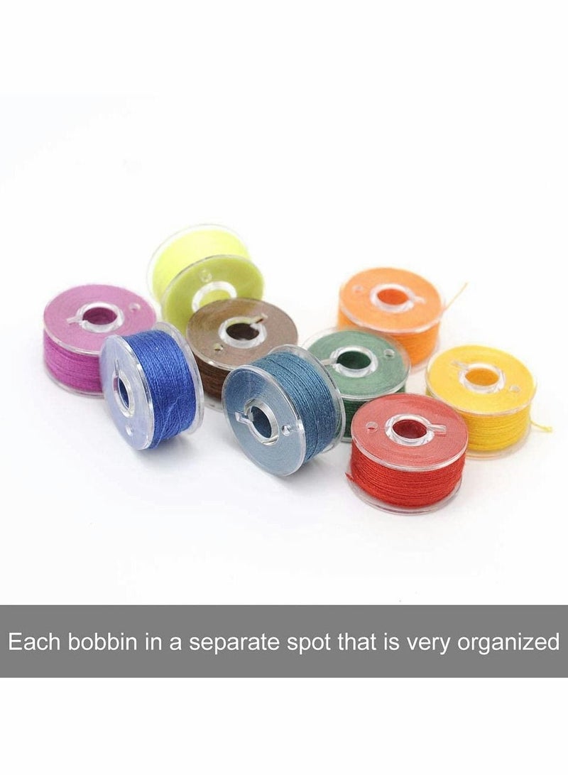 Y&D 36-Piece Sewing Machine Bobbin Thread with Storage Box Pre-Winding Reel Set Suitable for Brother/Babylock/Janome/Elna/Kenmore/Babylock/Singer (Multiple Colors) - Image 4