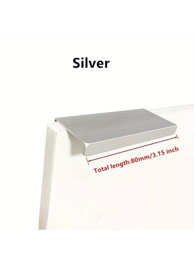 Modern Cabinet Drawer Handle Brushed Finish Silvery 80mm Length - Image 1