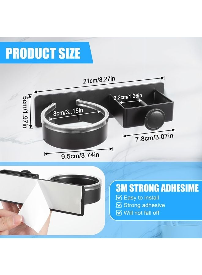 HOMESTAR Hair Straightener Holder Wall, Thickened Blow Dryer Holder Wall Mounted Stainless Steel Hairdryer Holder for Bathroom, Hair Tools Organizer & Storage Curling Iron Holder - Image 2