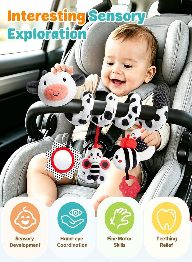 TOHIBEE Spiral Car Seat Baby Toys 0-6 Months, Infant Hanging Carseat Stroller Toys - Image 2