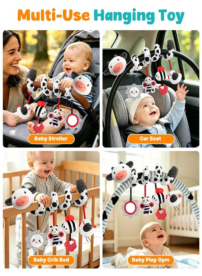 TOHIBEE Spiral Car Seat Baby Toys 0-6 Months, Infant Hanging Carseat Stroller Toys - Image 5