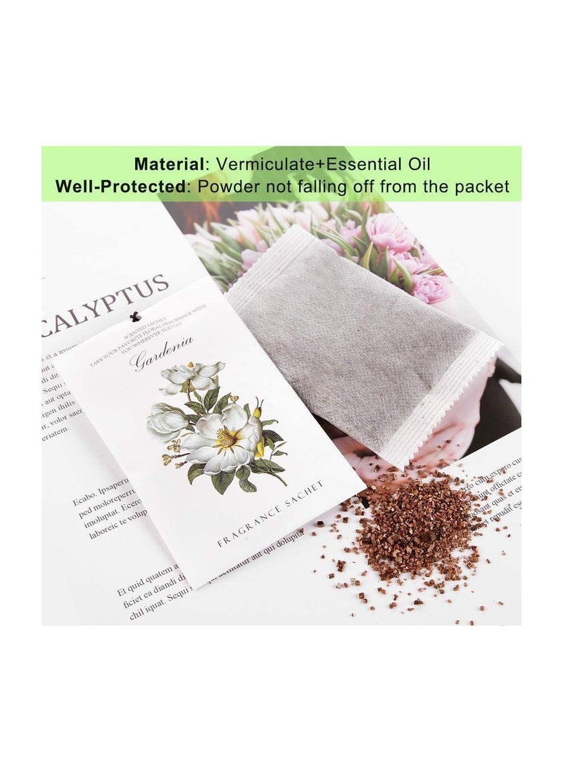 Y&D Lavender Jasmine Lily Rose Ocean Gardenia Flower Sachet 1Box 12Pcs 6 Scent Closet Air Deodorizer Freshener Scented Drawers Sachets Long Lasting Smell Goods for House Home Car Fragrance Products  - Image 4