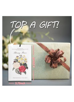 Y&D Lavender Jasmine Lily Rose Ocean Gardenia Flower Sachet 1Box 12Pcs 6 Scent Closet Air Deodorizer Freshener Scented Drawers Sachets Long Lasting Smell Goods for House Home Car Fragrance Products  - Image 3