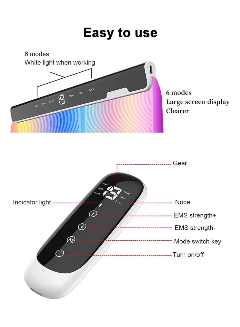 general Electric Foot Massager Colorful Smart Ems Portable Feet Massage Machine Electronic Muscle Stimulation Massage Adjustable Physiotherapy Foot Massage Pad - Image 4
