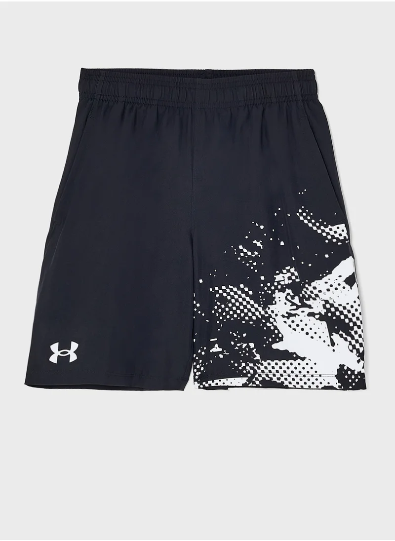 اندر ارمور Youth Tech Woven Graphic Shorts