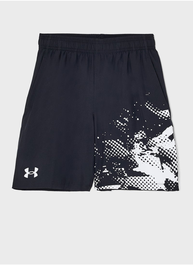 UNDER ARMOUR Youth Tech Woven Graphic Shorts  - Image 1