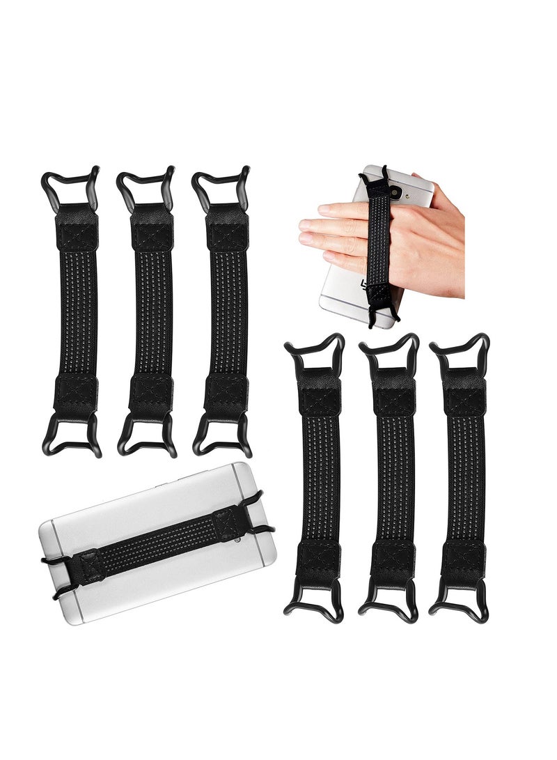KASTWAVE 6 Pieces Mobile Phone Security Hand Strap Holder Security Hand Strap Holder Phone Security Hand Grip Phone Accessory for 5.2-7.5 Inch Smartphones - Image 1