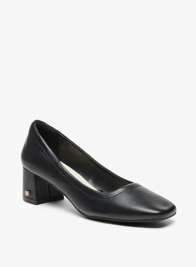 فلورا بيلا من شو إكسبرس Solid Slip-On Pumps with Block Heels