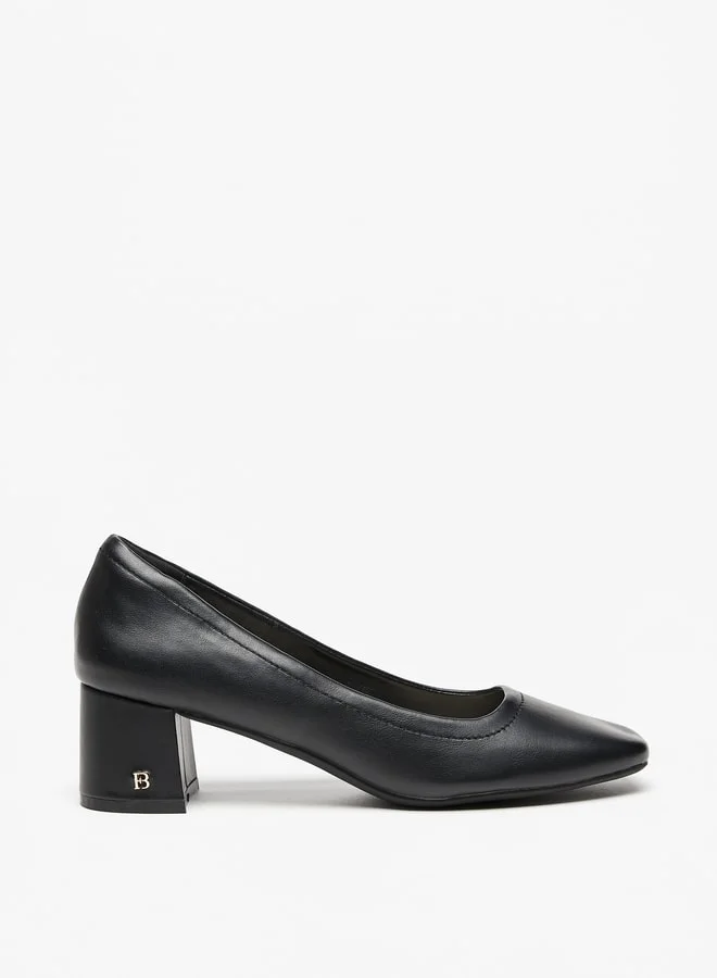 فلورا بيلا من شو إكسبرس Solid Slip-On Pumps with Block Heels