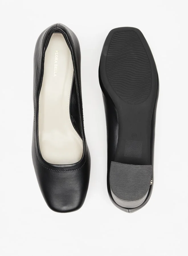 فلورا بيلا من شو إكسبرس Solid Slip-On Pumps with Block Heels