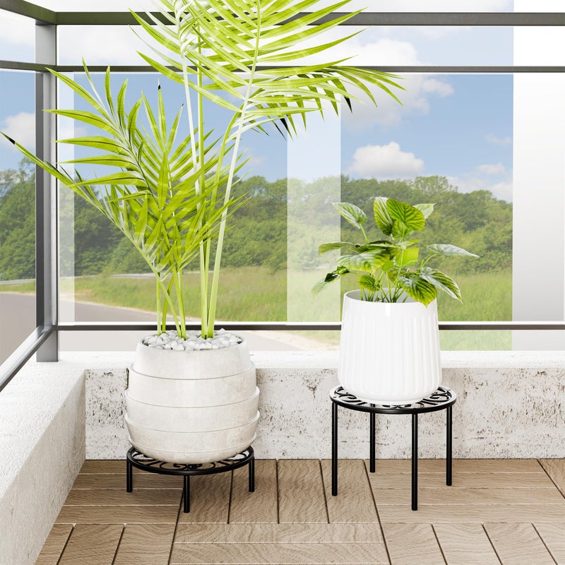 Chinpakden Plant Stand Flower Stand - Metal Plant Holder for Garden Home, Anti-rust Plant Rack for Multiple Plant Indoor or Outdoor. - Image 2