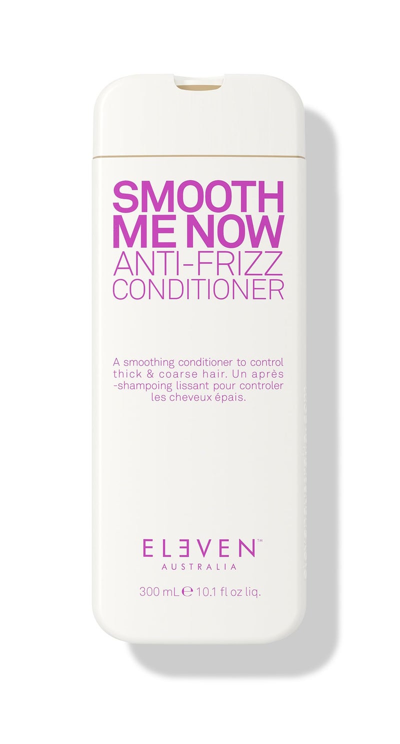 ELEVEN AUSTRALIA Smooth Me Now Anti-Frizz Conditioner - Hydrating Formula for Dry, Frizzy Hair, Reduces Flyaways, Enhances Smoothness, Sulfate & Paraben Free - 10.1 Fl Oz