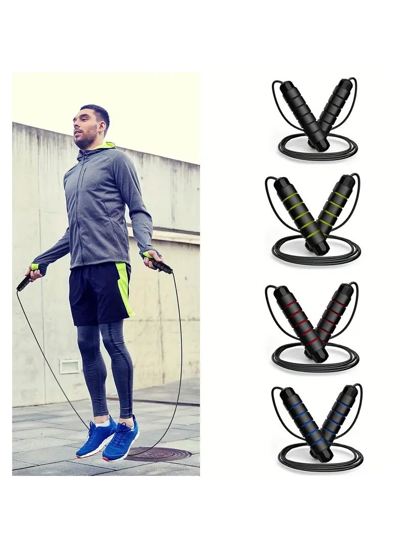 Spall Adjustable Speed Heavy Weighted Steel Wire Exercise Skipping Jump Rope|Heavy Skipping Rope PVC Weighted Speed Exercise Jump Rope Breathing Handle 360 Degree rotation  - Image 3