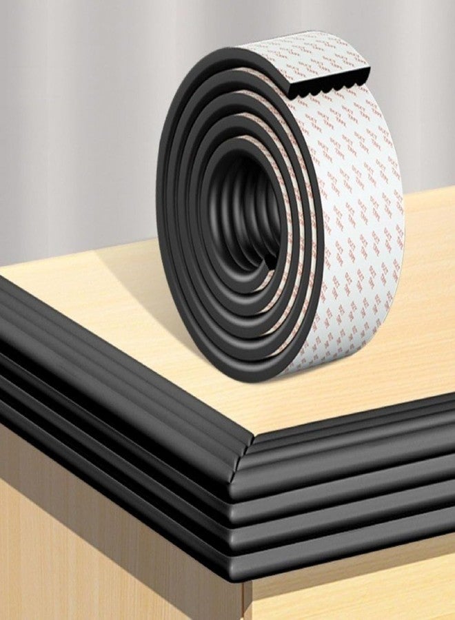 DZOPE 1 Pcs Corner Protector for Sharp Edges – Thick Extra Soft Foam Table Corner Edge Protector for Baby Proofing, 6.5ft (2mtr) – for Kids, Table, Desk, and Furniture (Black) - Image 3
