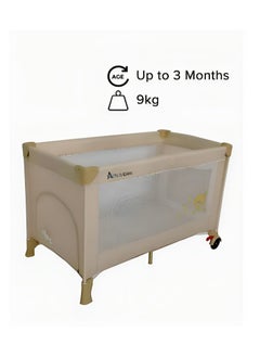 AMLA Comfortable Breathable Soft Cushioned Smooth Run Easy Assembled Safe Baby Bed Up to 3 Months 