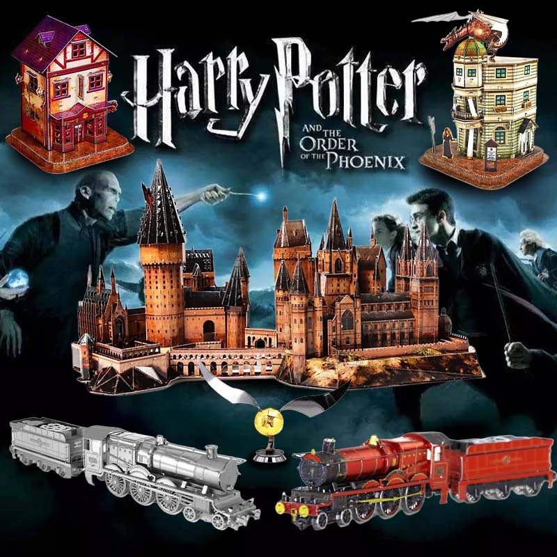 Steel Magic Statue Harry Potter Series Metal Puzzle 3D Three-Dimensional Handmade Diy Assembly Model - Image 2
