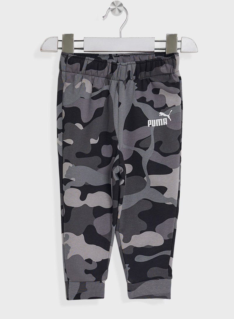 بوما طقم سويت شيرت وبنطال بنقشة مموهة للأطفال - Image 4