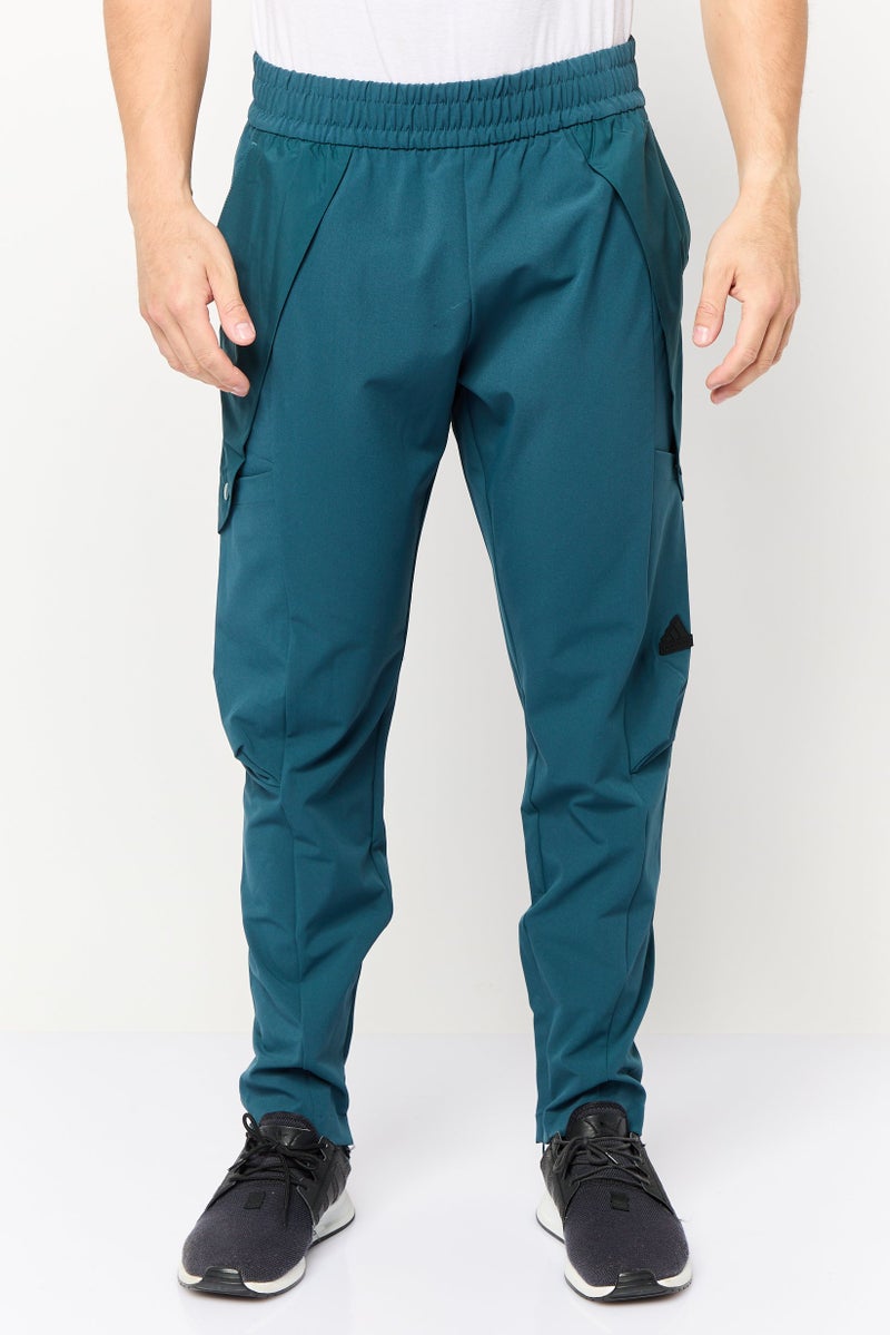 Adidas Men Slim Fit Outdoor Escape Cargo Pants, Teal Green  - Image 1