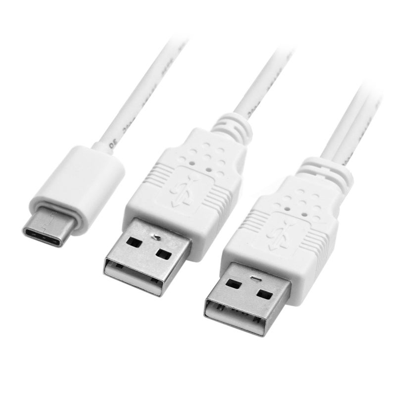 JSER كابل USB 3.1 نوع C USB-C إلى مزدوج A ذكر طاقة إضافية بيانات Y بسرعة 480 ميجابت في الثانية متوافق مع الهاتف المحمول والقرص الصلب - Image 5