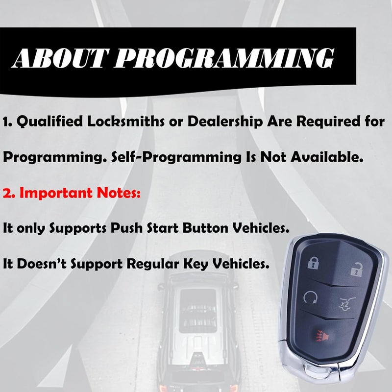MechanMagic Key Fob Replacement for Cadillac XT5, XTS, XT4, XT6 - Smart Keyless Entry Remote Control - Image 5