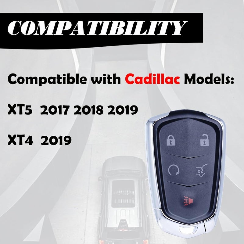 MechanMagic Key Fob Replacement for Cadillac XT5, XTS, XT4, XT6 - Smart Keyless Entry Remote Control - Image 3